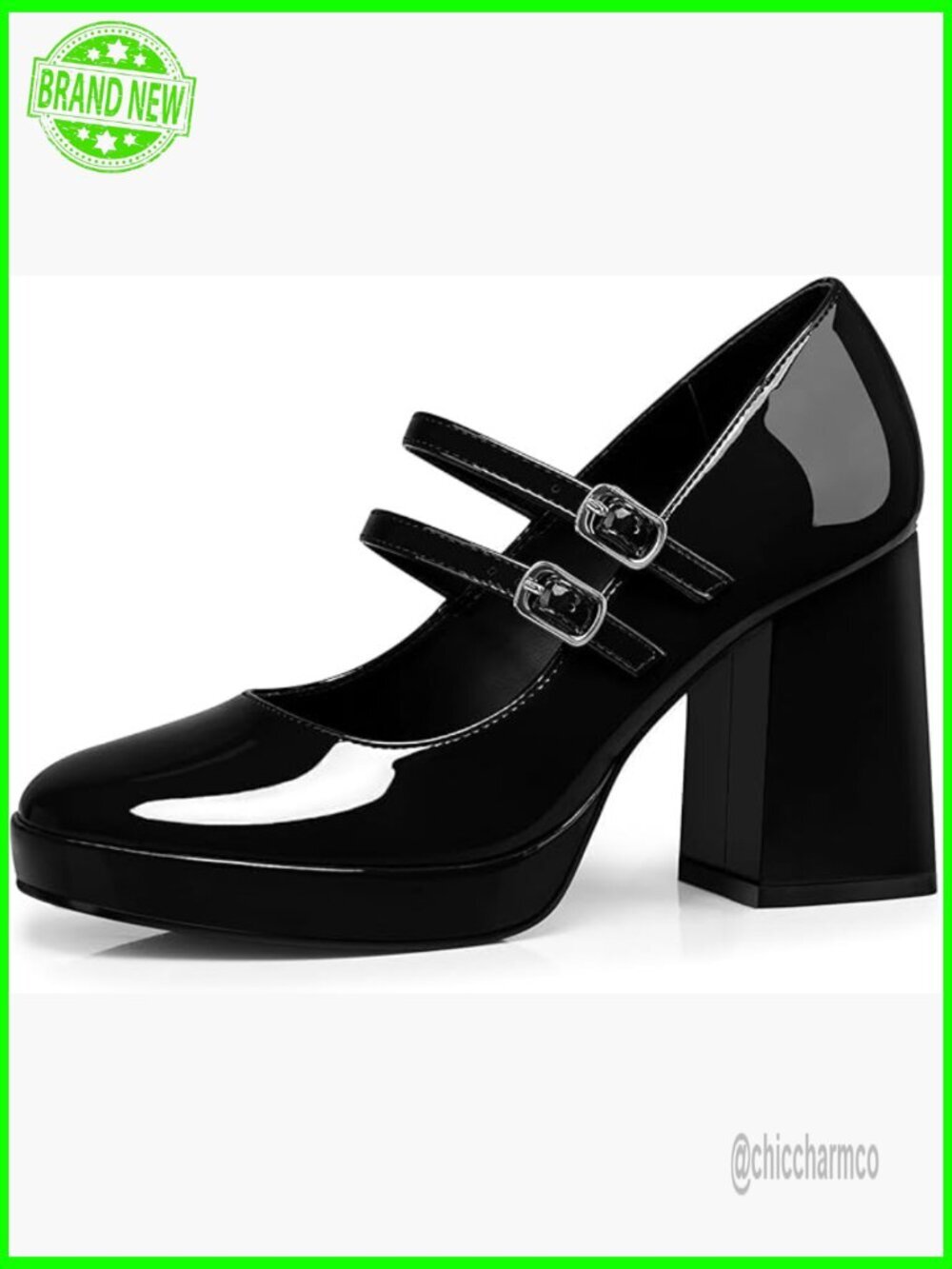 Women Mary Jane Chunky Heels Dress Pumps Formal Wedding Shoes Comfortable